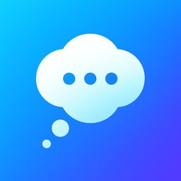 Hypothetically Speaking app icon: a white thought bubble on a blue background